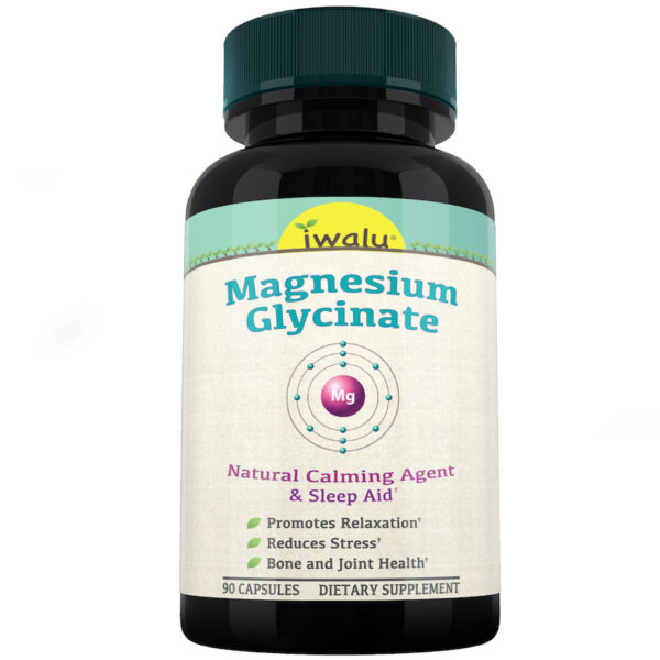 magnesium glycinate vegan supplement 90 count by iwalu